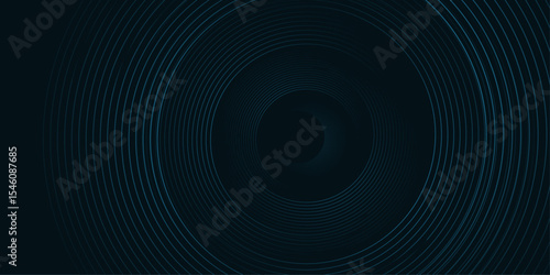 Abstract background design with circular pattern shape | Creative modern banner background-Elegant template for decoration, flyer, futuristic, web, business, technology, education with blue color 