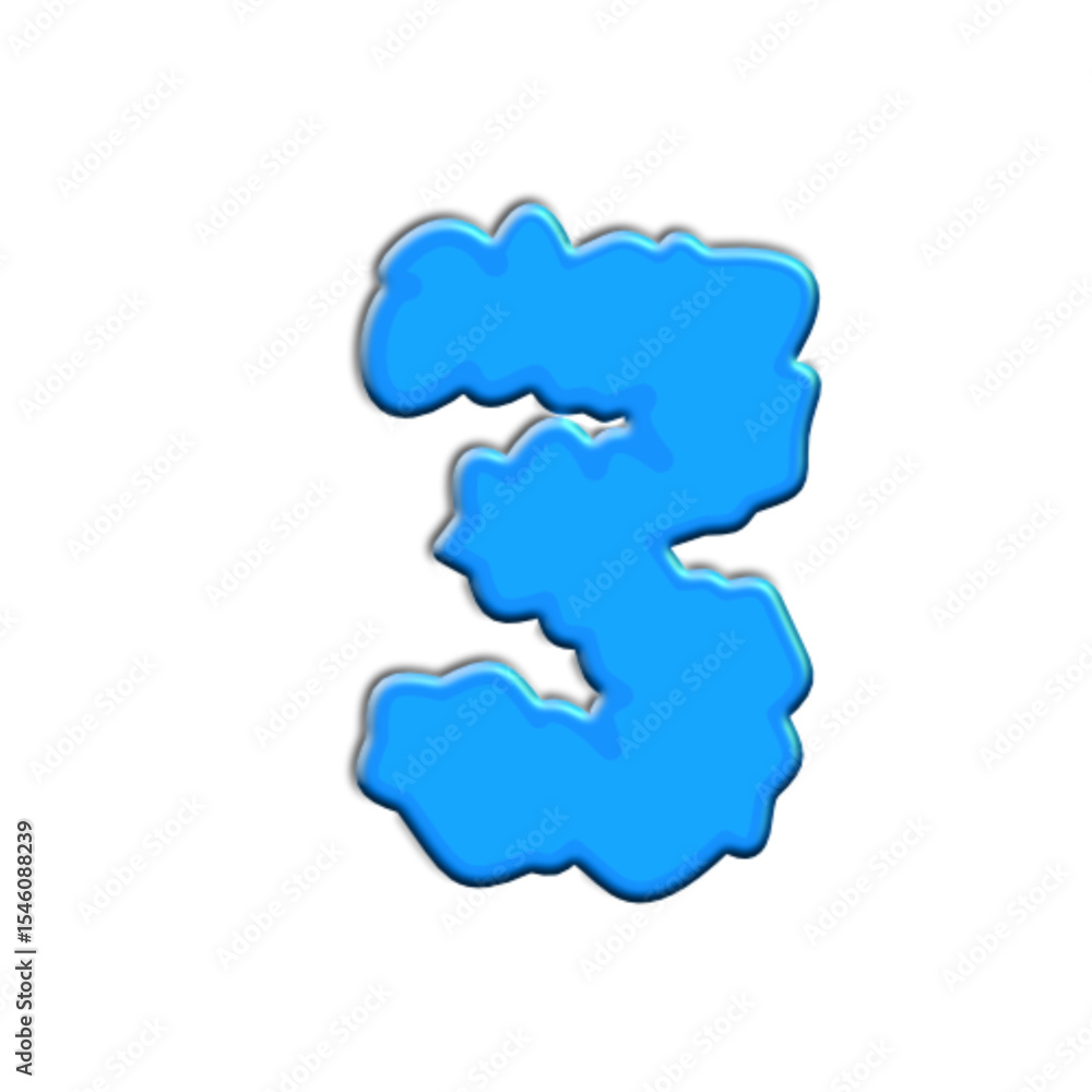 Font and number cloud Font and number cloud