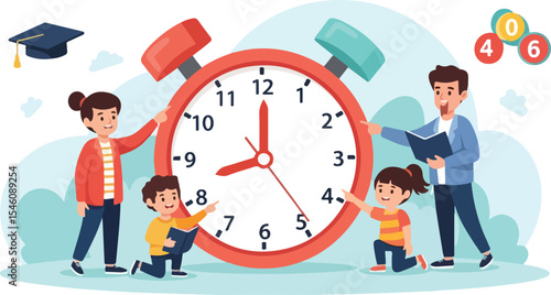 Family Time Management Balancing Work, Life, and Kids' Education