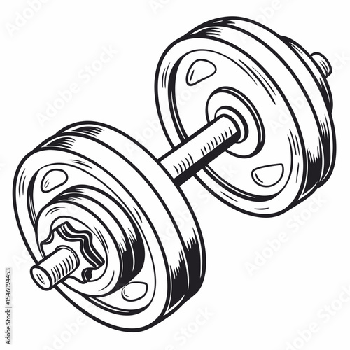 set of dumbbells, dumbbell