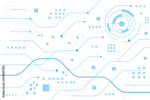 A futuristic backdrop featuring abstract digital technology, symbolizing modern innovation and high-tech advancements in fields like network connection, AI, and big data, suitable for banners