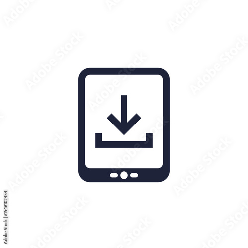 ebook reader icon, download book to device
