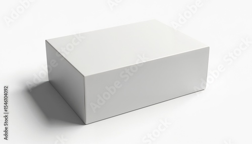 Wallpaper Mural A plain white rectangular box on a neutral background. The box is closed and has no visible markings or labels. It is suitable for packaging or storage purposes. Torontodigital.ca