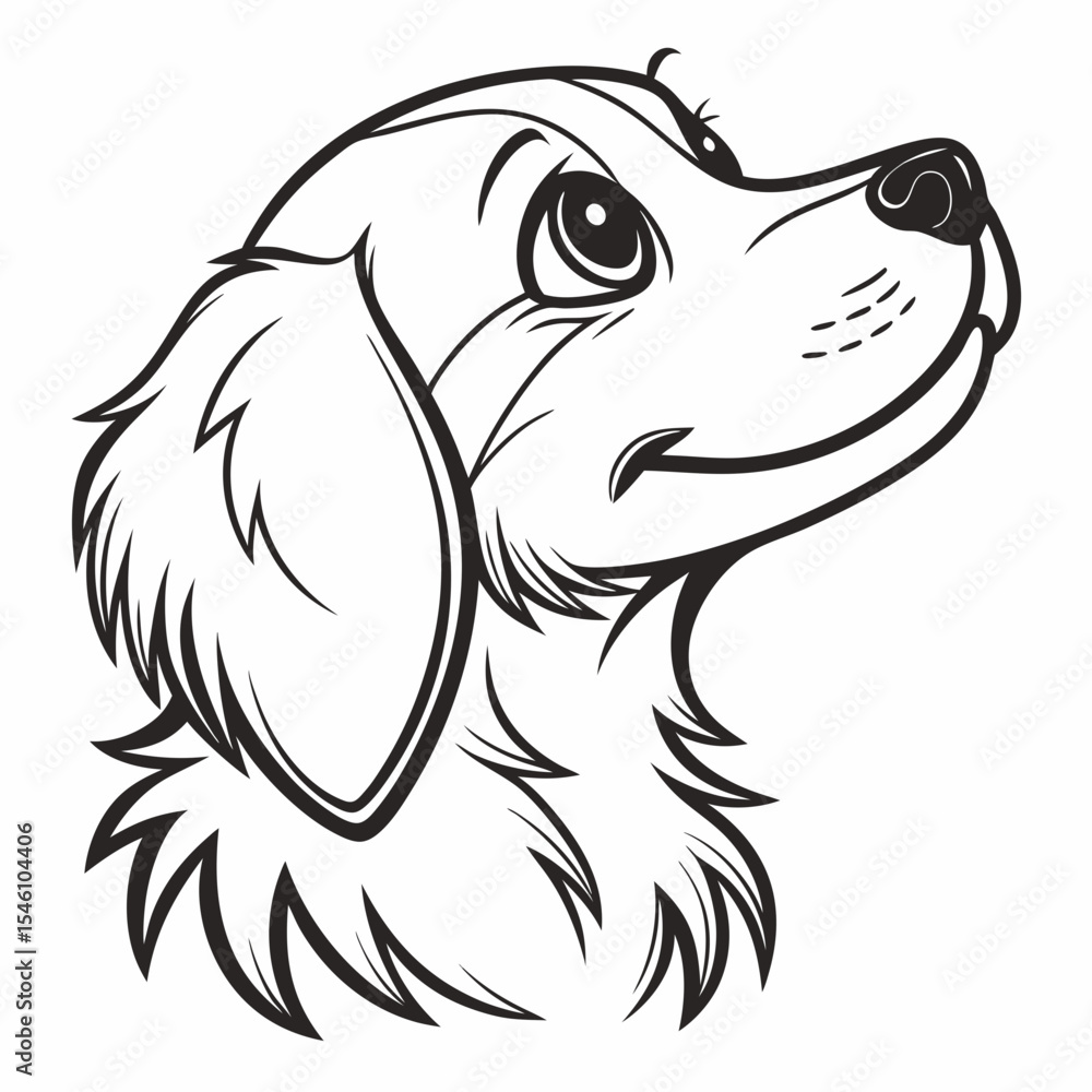 Fototapeta premium Fluffy Puppy Face for Branding
