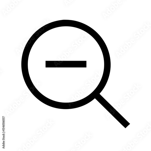 Search with minus icon vector illustration