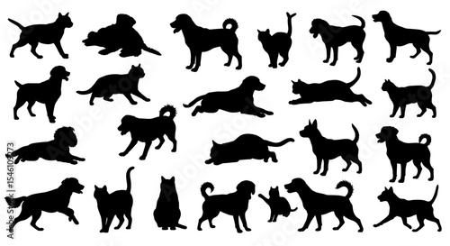 Gen Z Street Style Silhouette Set – Dancing, Music, Skateboarding

Pet Owner Silhouettes – Dog Walking, Playing, Feeding, Cat Lover Poses

Eco Lifestyle Silhouettes – Plant Holding, Bicycle, Sustainab