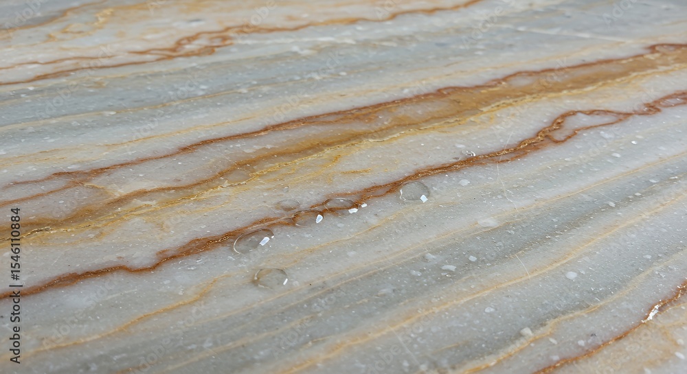 Fototapeta premium Elegant Onyx Marble Texture with Water Droplets