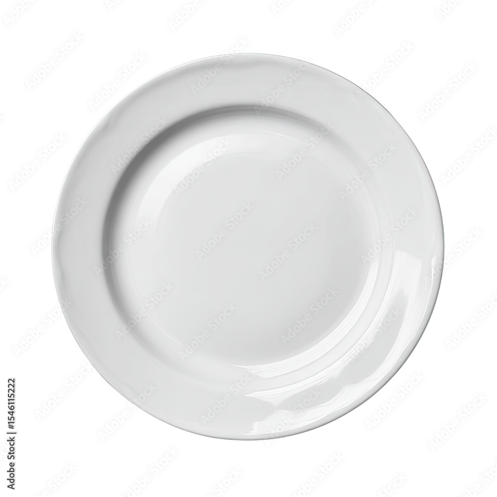 Elegant White Plate on Transparent Background for Food Presentation and Culinary Photography Needs Elegant White Plate on Transparent Background for Food Presentation and Culinary Photography Needs