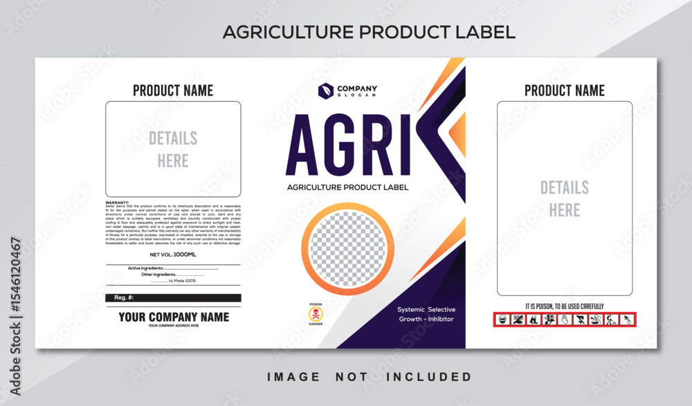 Fototapeta premium agriculture label design for your product 