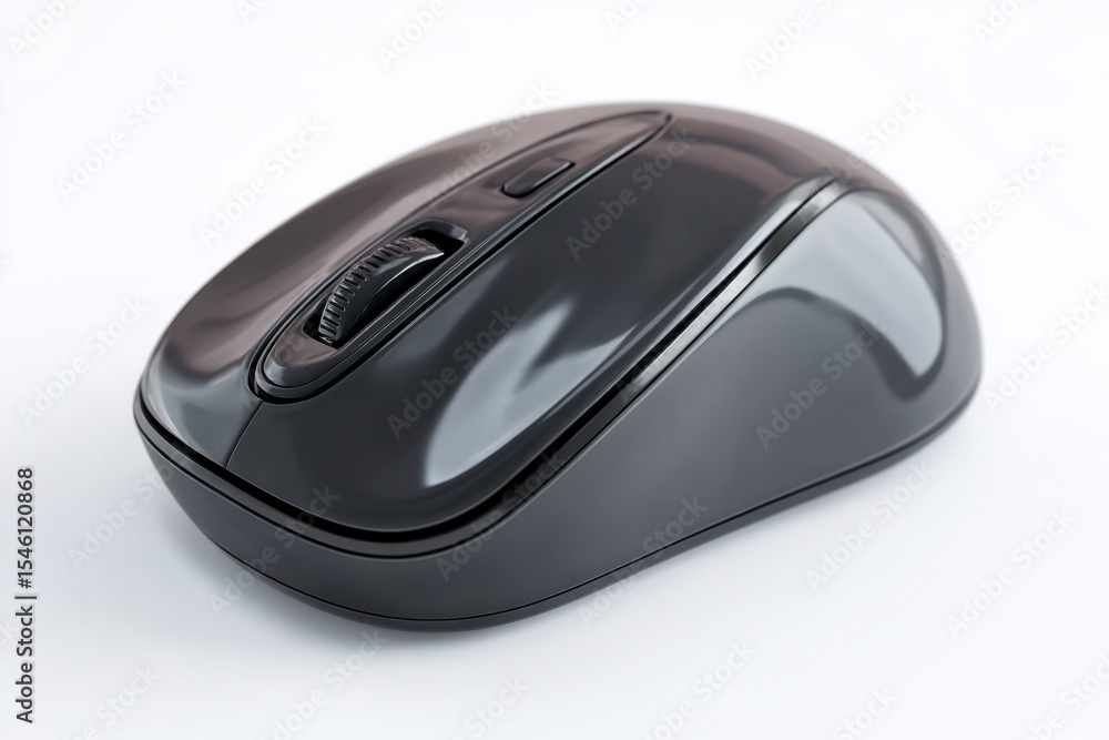 Black Computer Mouse with Scroll Wheel Black Computer Mouse with Scroll Wheel
