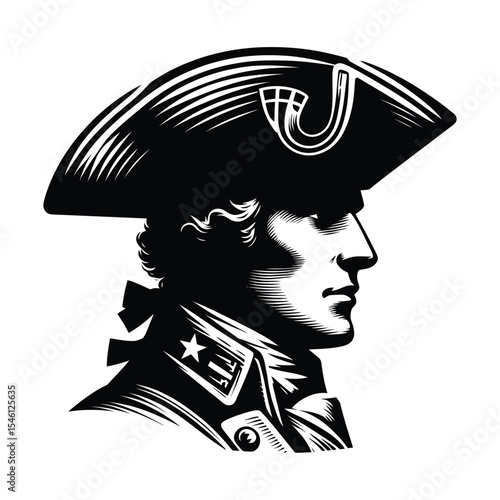 American Colonial Soldier Portrait