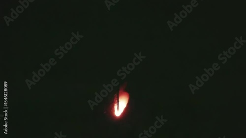 Abstract sparklers and firework glowing in dark background for celebration theme
