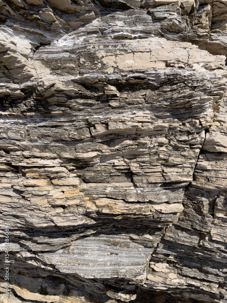 Fototapeta premium Horizontal rock strata texture