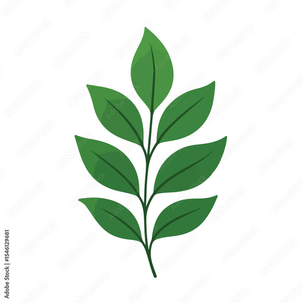 leaves on white background. minimalist vector illustration leaves on white background. minimalist vector illustration