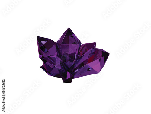 crystal icon 3d illustration render