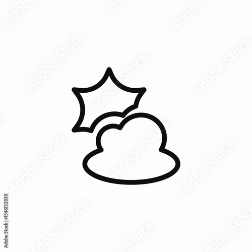 cloudy day icon sign vector