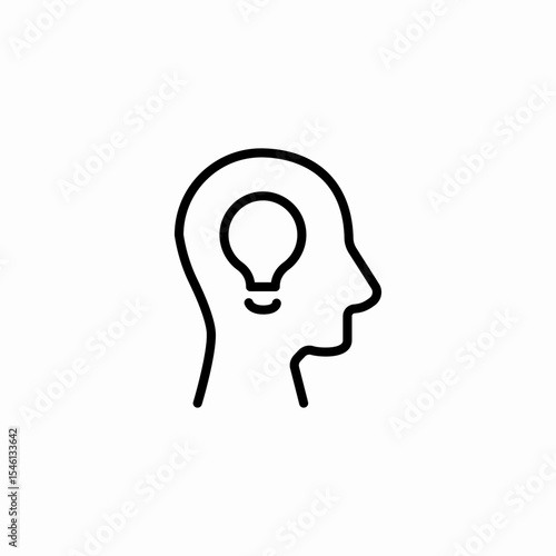 mind idea icon sign vector