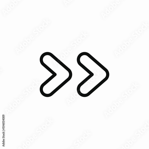 right end icon sign vector
