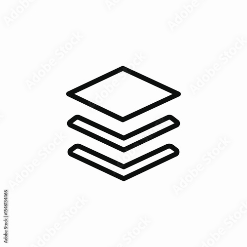 tab stack icon sign vector