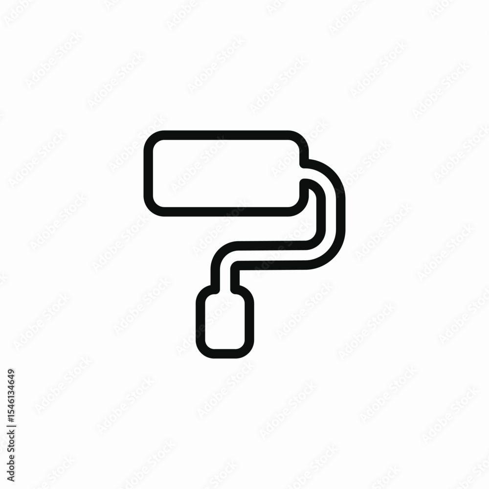 wall paint roller icon sign vector wall paint roller icon sign vector