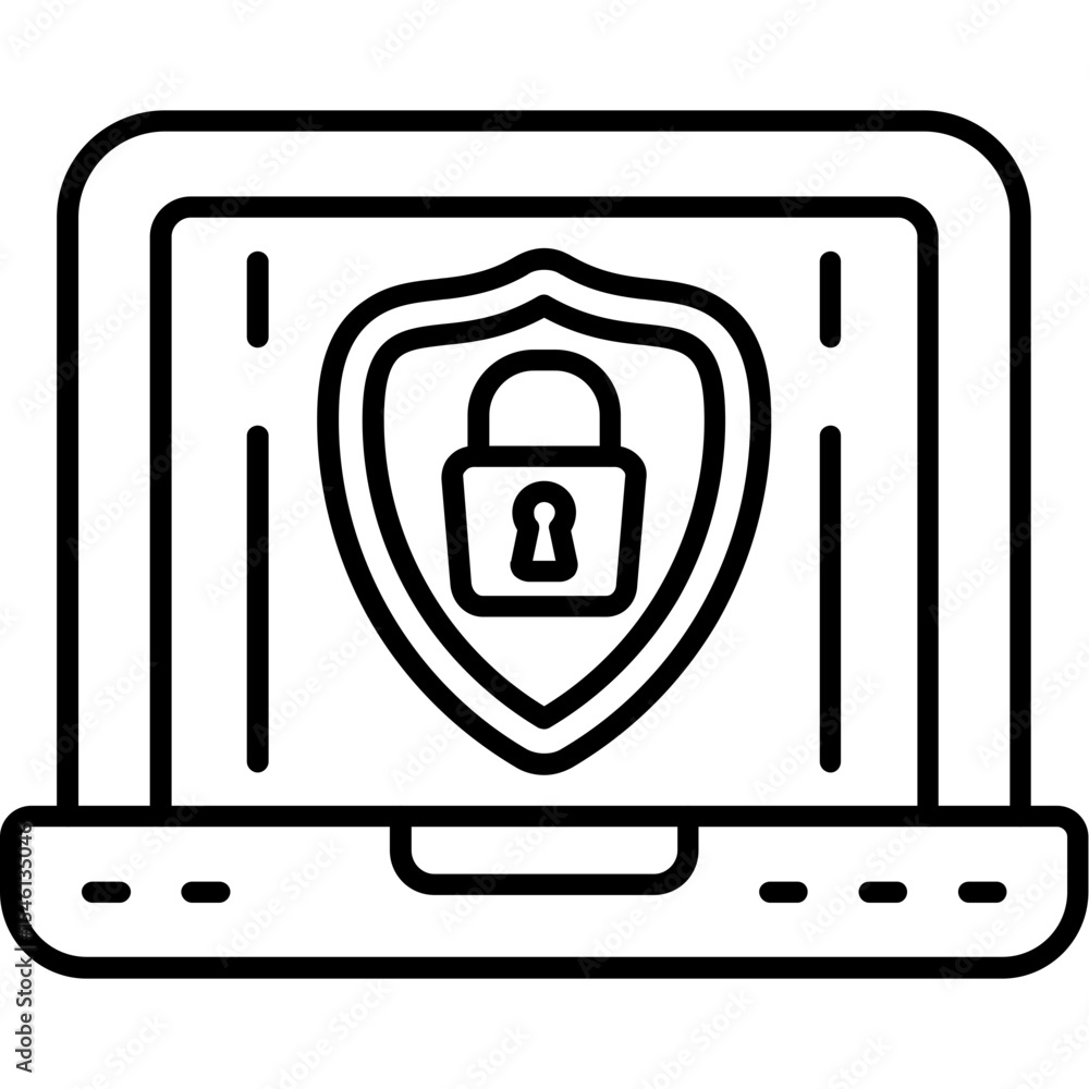 Fototapeta premium Security system Icon