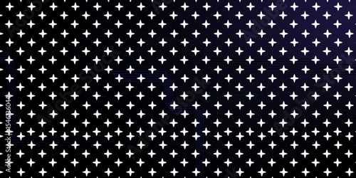 Abstract Trendy monogram Pattern. Shinning silver polka star, luxury creative digital abstract texture pattern background. Design element. Random Stars on black background. 