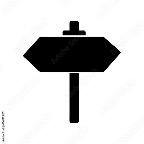 Hiking Trail Signpost Icon Vector with Flat and Clean Look