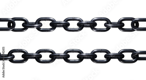 Strong Metal Chain Links Seamless Texture, Industrial Design Element