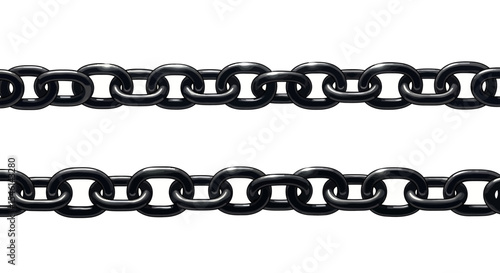 High-Resolution Seamless Black Metal Chain Texture Perfect for Industrial Designs, Backgrounds, and More