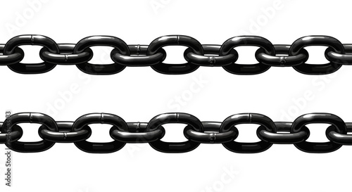 High-Resolution Image of Black Metal Chains Seamless Texture for Industrial Design Projects