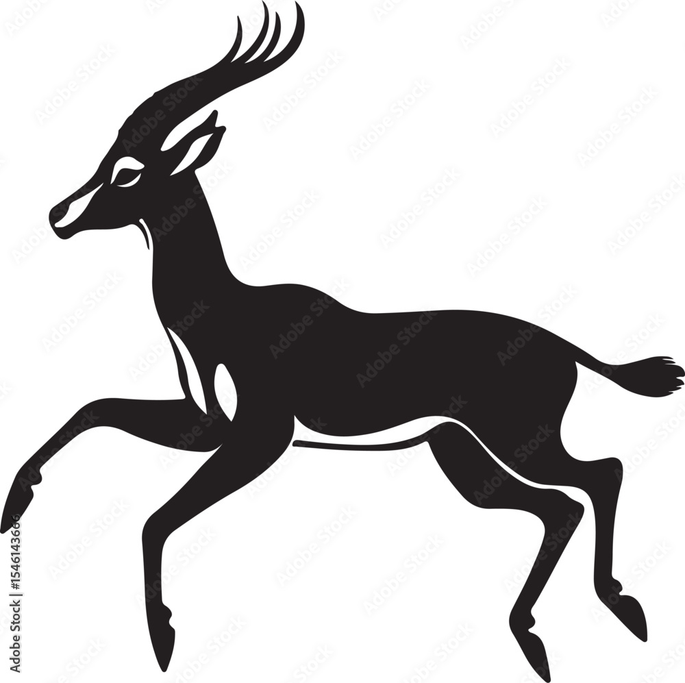 Fototapeta premium deer silhouette vector
