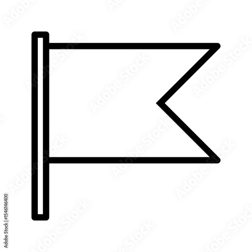 Bookmark Flag Mark Outline Icon