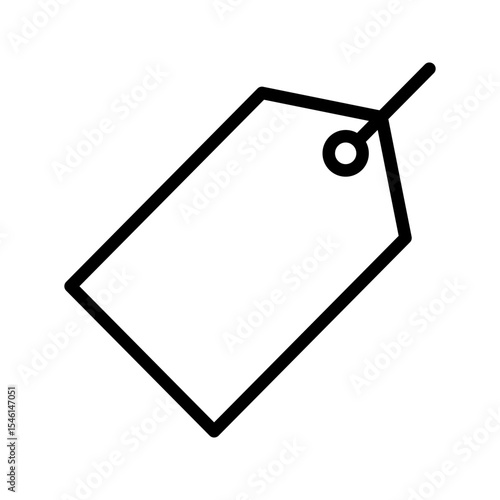 Price Tag Label Outline Icon