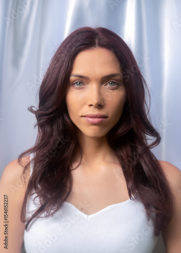 Beautiful woman portrait in the studio