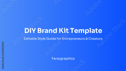 Editable brand kit template