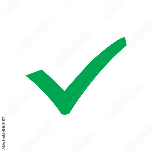Green checkmark marker icon vector flat illustration design.