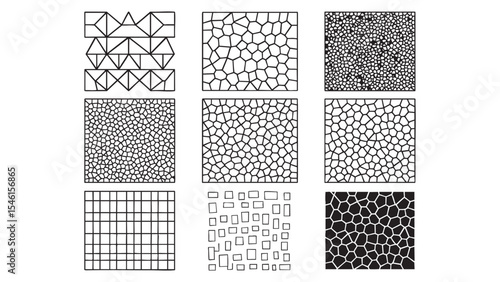 Bold Vector Mosaic and Tile Pattern Collection