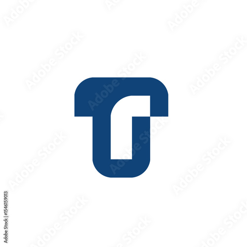 Free Download Letter mark Logo Combined T and R in a Geometric Design - GFXLoad