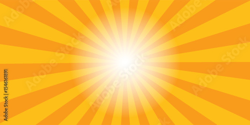Abstract sunburst brochure design template. sun rays cartoon illustration. comic sunburst background
