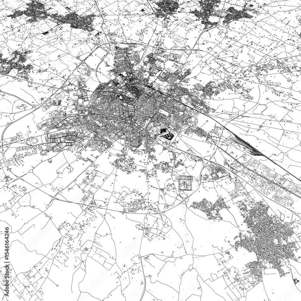 Naklejka premium 3D illustration of city and urban in Lecce Italy