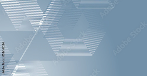 Elegant Abstract Geometric Background with Soft Blue Tones and Polygonal Lines, Ideal for Modern Design Projects and Minimalist Presentation Backdrops enhancing visual appeal