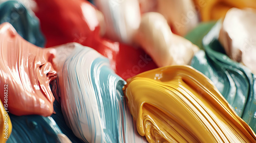 of vivid neon paint splashes blending together in a chaotic motion blur