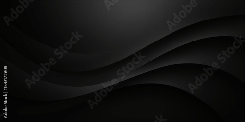 Abstract black and white background with flowing light lines and soft curves creating a dynamic digital wave pattern