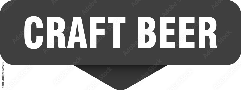 Obraz premium craft beer sticker. craft beer sign on transparent background