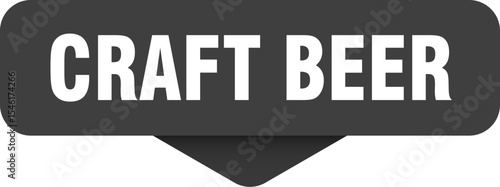 craft beer sticker. craft beer sign on transparent background