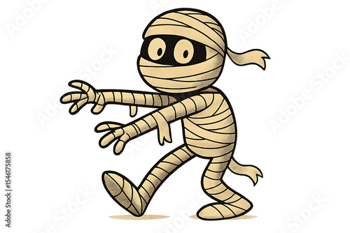 An adorable and kid-friendly Halloween mummy