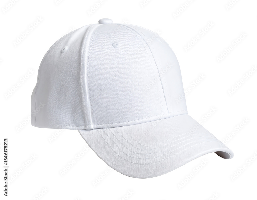 Fototapeta premium Stylish white cap for casual wear.