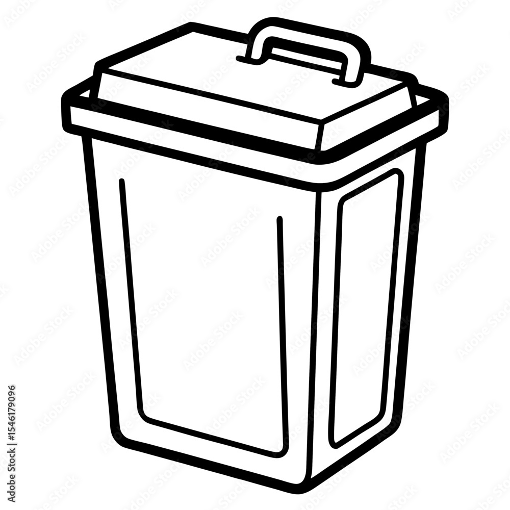Hospital Trash Can Icon Outline Design Hospital Trash Can Icon Outline Design