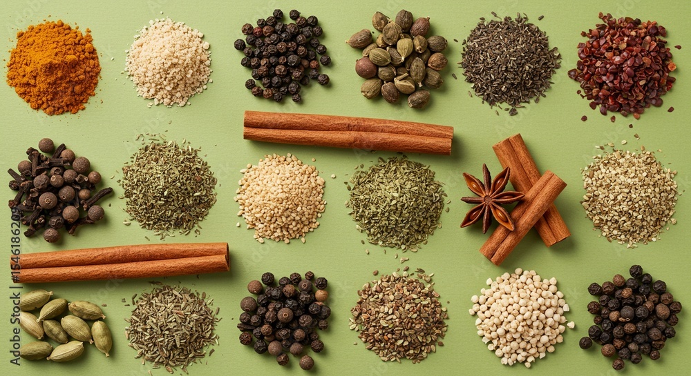 Fototapeta premium various kinds of spices