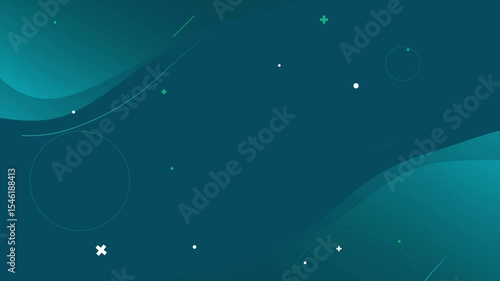 Background with geometric figures, 4K, loop